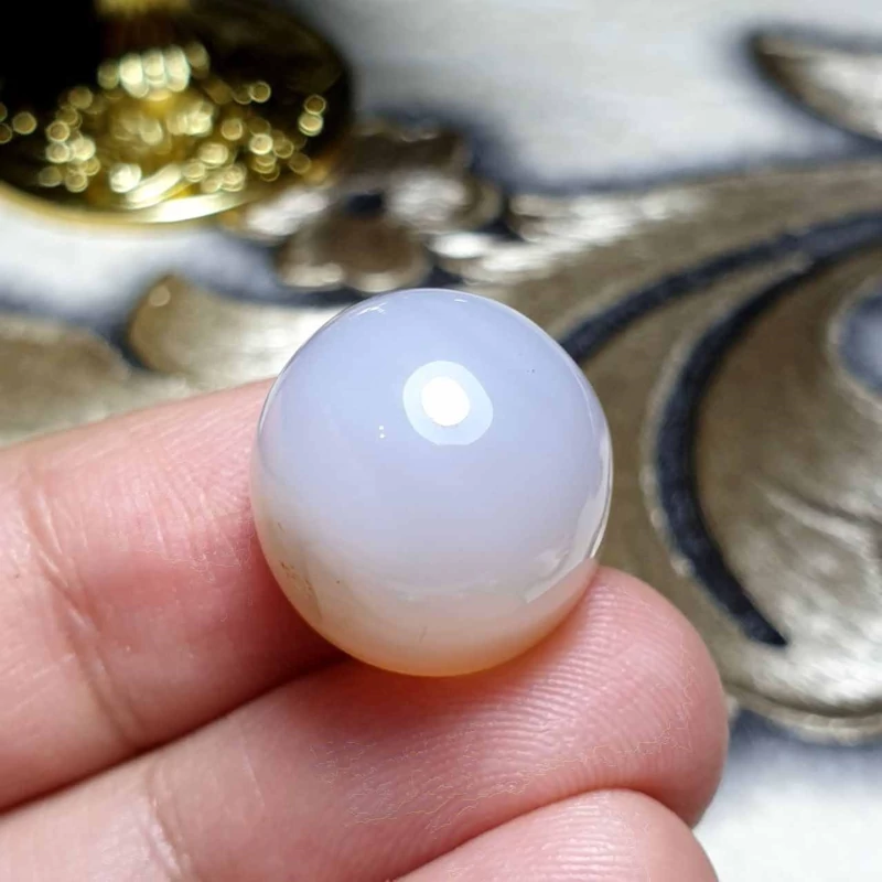 نگین  سنگ طبیعی عقیق کبود خراسانی اصل معدنی کد 25928
