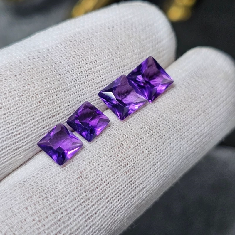 ست نگین سنگ آمیتیست معدنی کد  36493