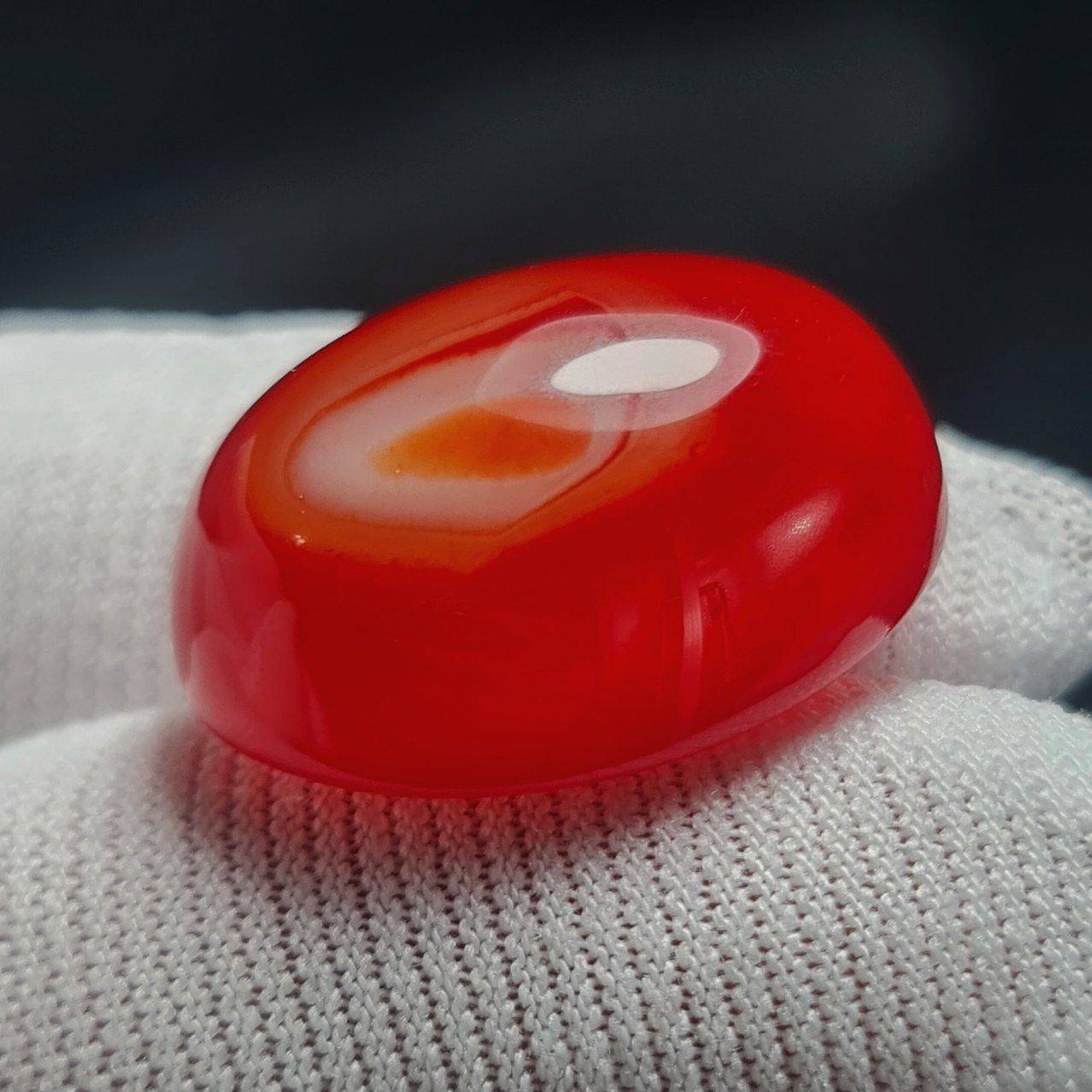 نگین سنگ عقیق سرخ معدنی نمونه خاص کد  T2394