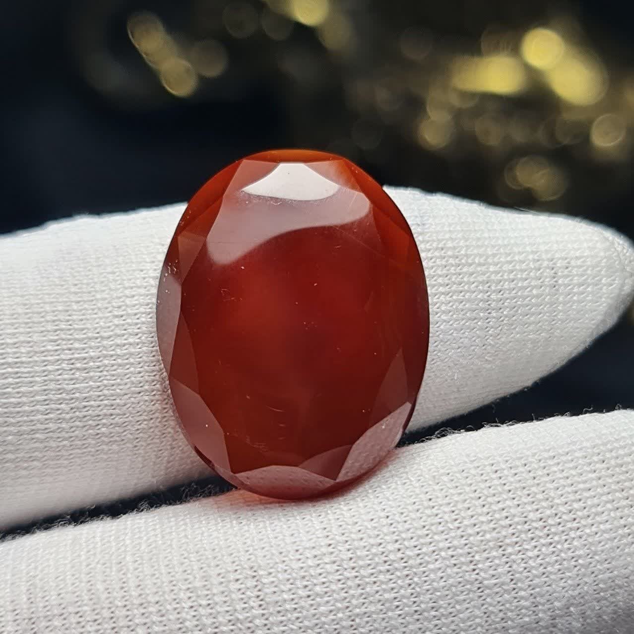 نگین سنگ عقیق معدنی خراسان تراش فست  کد  T2417