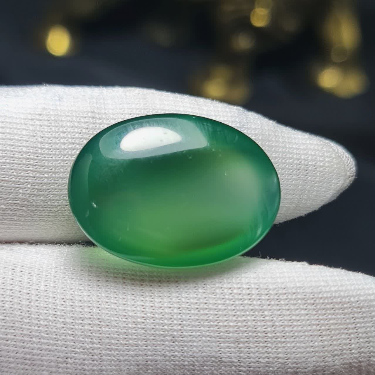 نگین سنگ عقیق سبز معدنی   کد  T2423