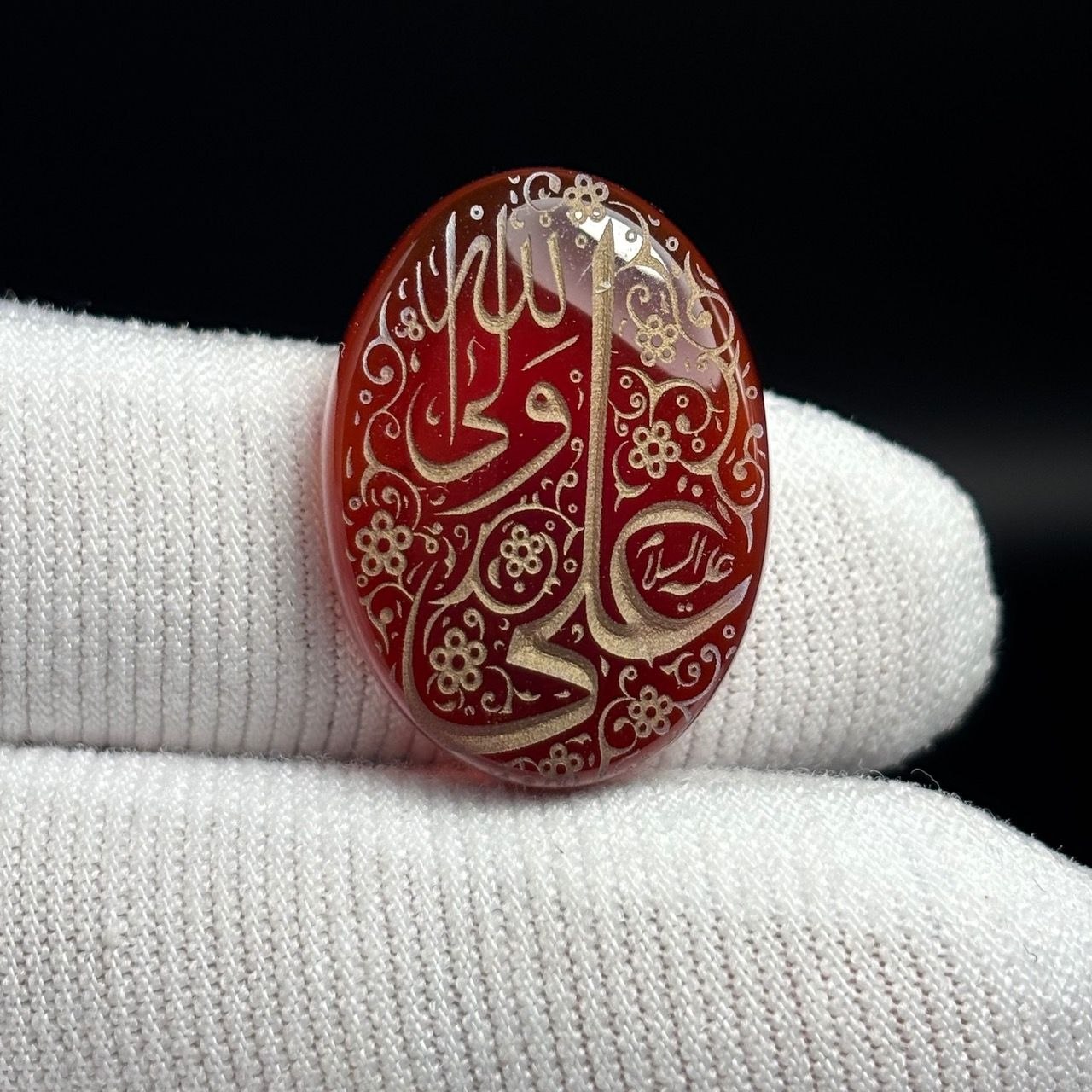 نگین سنگ عقیق معدنی خطی کد K1436