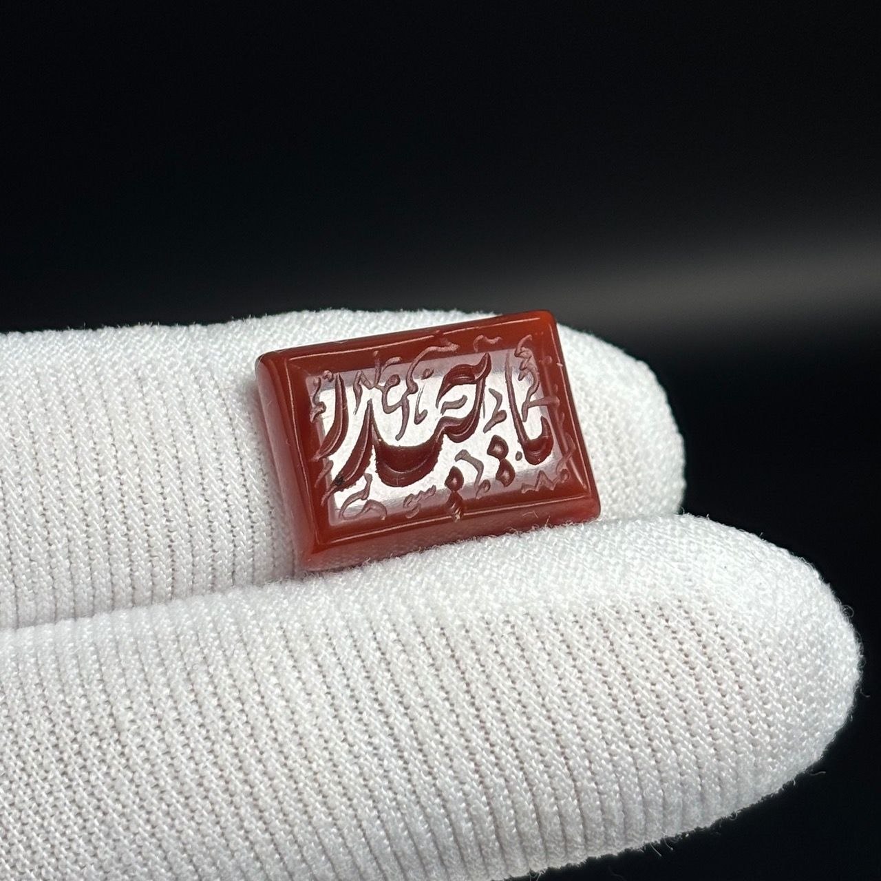 نگین سنگ عقیق معدنی خط دست کد K1440