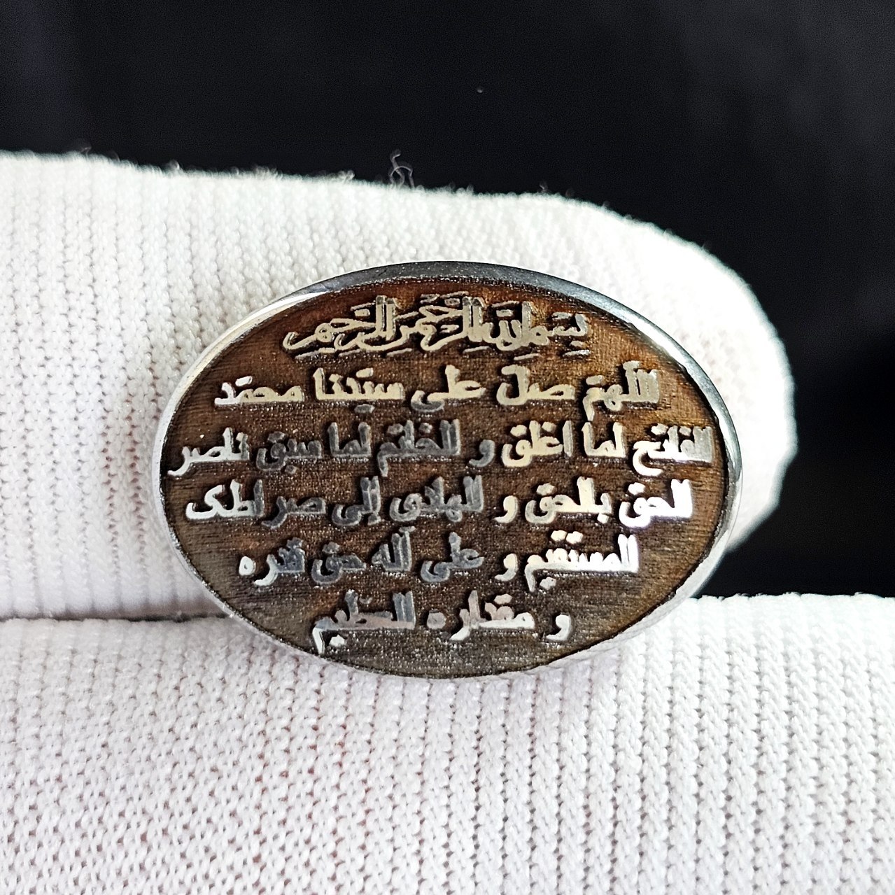 نگین سنگ حدید صینی معدنی حکاکی کد K1460