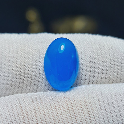 نگین سنگ عقیق آبی معدنی کد N1139