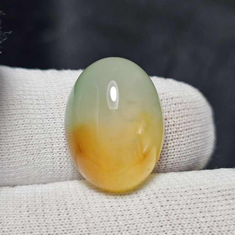 نگین سنگ عقیق دو رنگ معدنی کد T2578